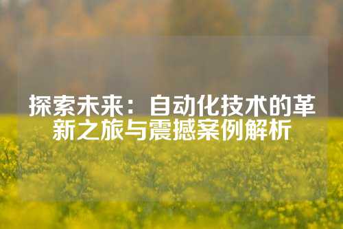 探索未来：自动化技术的革新之旅与震撼案例解析
