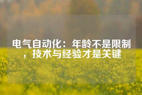 电气自动化：年龄不是限制，技术与经验才是关键