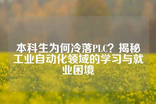 本科生为何冷落PLC？揭秘工业自动化领域的学习与就业困境