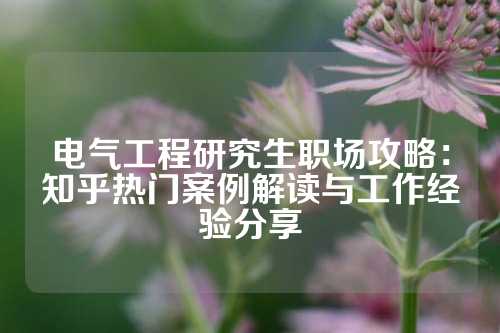 电气工程研究生职场攻略：知乎热门案例解读与工作经验分享