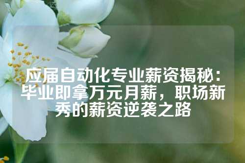 应届自动化专业薪资揭秘：毕业即拿万元月薪，职场新秀的薪资逆袭之路
