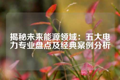 揭秘未来能源领域：五大电力专业盘点及经典案例分析