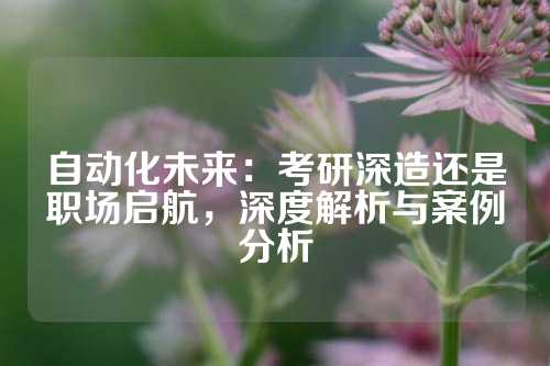 自动化未来：考研深造还是职场启航，深度解析与案例分析