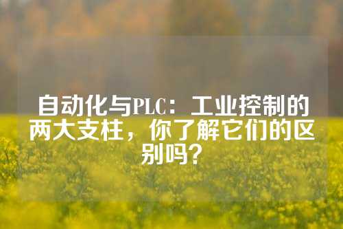 自动化与PLC：工业控制的两大支柱，你了解它们的区别吗？