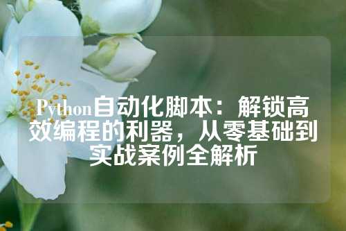Python自动化脚本：解锁高效编程的利器，从零基础到实战案例全解析