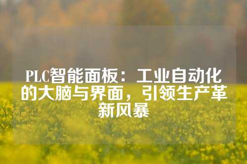 PLC智能面板：工业自动化的大脑与界面，引领生产革新风暴