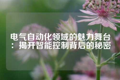 电气自动化领域的魅力舞台：揭开智能控制背后的秘密