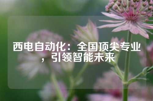西电自动化：全国顶尖专业，引领智能未来