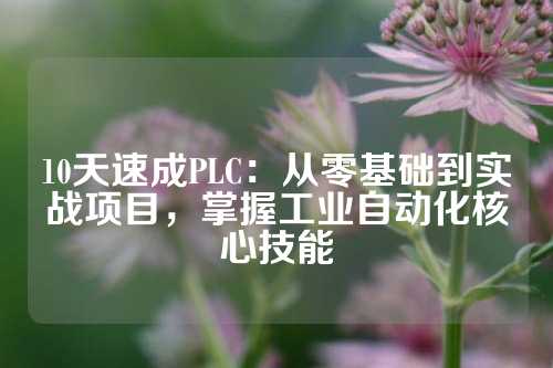 10天速成PLC：从零基础到实战项目，掌握工业自动化核心技能