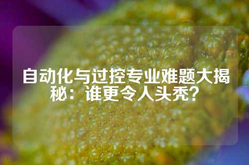 自动化与过控专业难题大揭秘：谁更令人头秃？