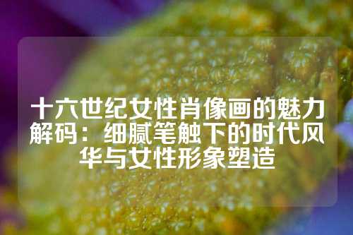 十六世纪女性肖像画的魅力解码：细腻笔触下的时代风华与女性形象塑造