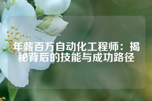 年薪百万自动化工程师：揭秘背后的技能与成功路径
