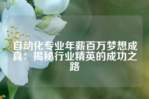 自动化专业年薪百万梦想成真：揭秘行业精英的成功之路