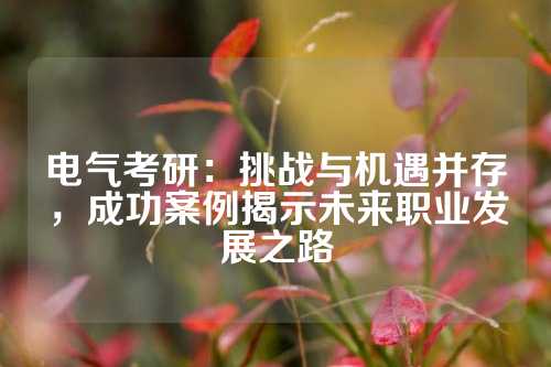 电气考研：挑战与机遇并存，成功案例揭示未来职业发展之路