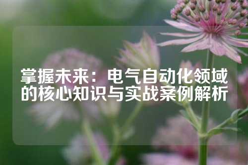 掌握未来:电气自动化领域的核心知识与实战案例解析