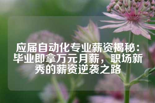 应届自动化专业薪资揭秘：毕业即拿万元月薪，职场新秀的薪资逆袭之路