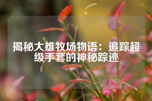 揭秘大雄牧场物语：追踪超级手套的神秘踪迹