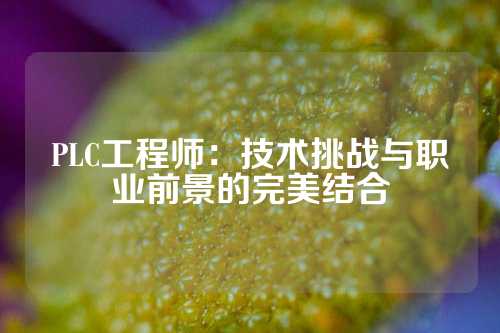 PLC工程师：技术挑战与职业前景的完美结合