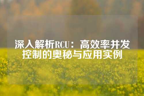 深入解析RCU：高效率并发控制的奥秘与应用实例