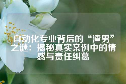 自动化专业背后的“渣男”之谜：揭秘真实案例中的情感与责任纠葛