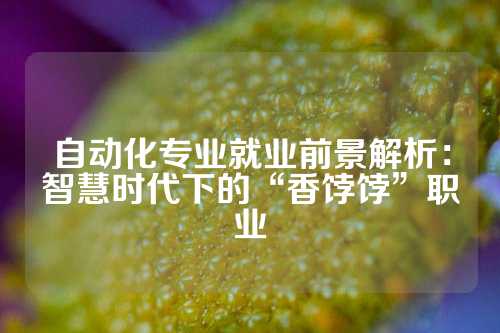 自动化专业就业前景解析：智慧时代下的“香饽饽”职业