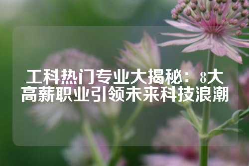 工科热门专业大揭秘：8大高薪职业引领未来科技浪潮
