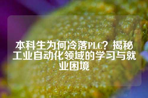 本科生为何冷落PLC？揭秘工业自动化领域的学习与就业困境