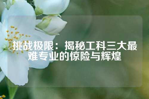 挑战极限：揭秘工科三大最难专业的惊险与辉煌