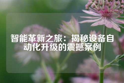 智能革新之旅：揭秘设备自动化升级的震撼案例