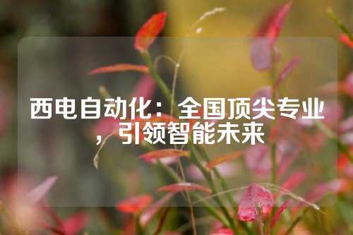 西电自动化：全国顶尖专业，引领智能未来