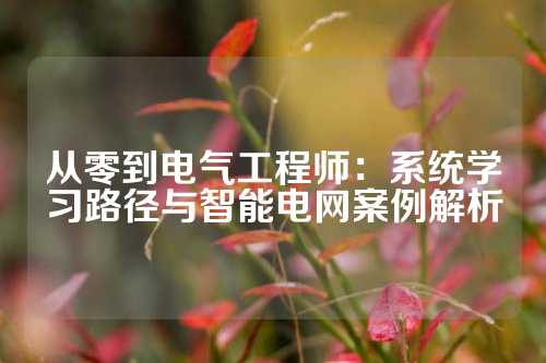 从零到电气工程师：系统学习路径与智能电网案例解析