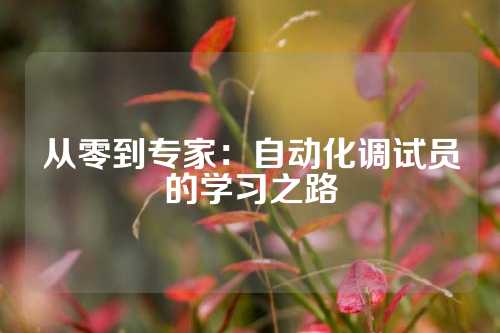 从零到专家：自动化调试员的学习之路
