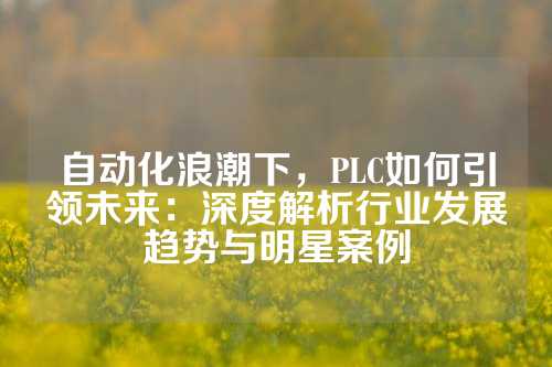 自动化浪潮下,PLC如何引领未来:深度解析行业发展趋势与明星案例