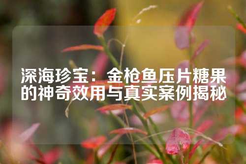 深海珍宝：金枪鱼压片糖果的神奇效用与真实案例揭秘