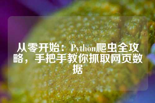 从零开始：Python爬虫全攻略，手把手教你抓取网页数据