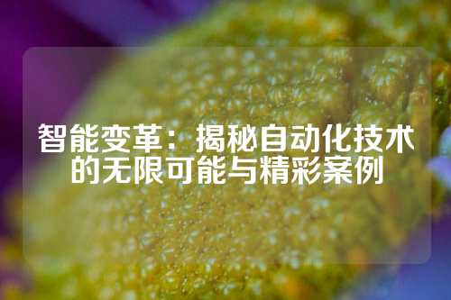 智能变革：揭秘自动化技术的无限可能与精彩案例
