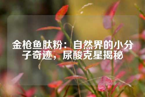 金枪鱼肽粉：自然界的小分子奇迹，尿酸克星揭秘