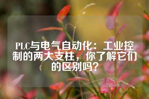 PLC与电气自动化：工业控制的两大支柱，你了解它们的区别吗？
