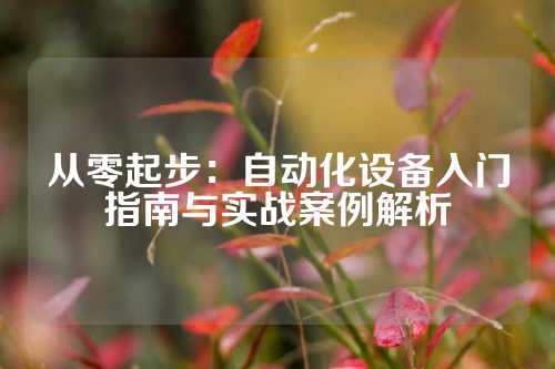 从零起步：自动化设备入门指南与实战案例解析
