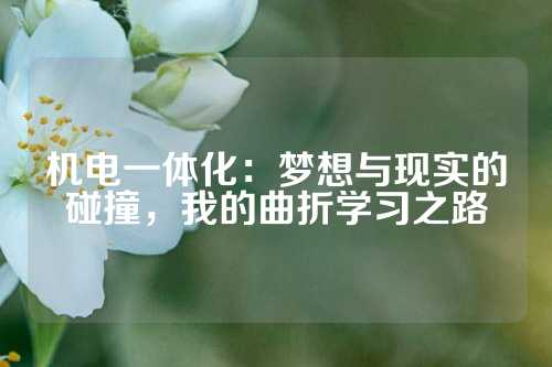 机电一体化：梦想与现实的碰撞，我的曲折学习之路