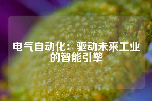电气自动化：驱动未来工业的智能引擎