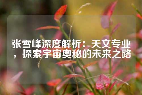 张雪峰深度解析:天文专业,探索宇宙奥秘的未来之路