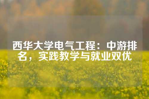 西华大学电气工程：中游排名，实践教学与就业双优