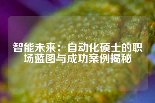 智能未来：自动化硕士的职场蓝图与成功案例揭秘