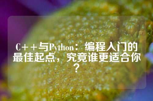 C++与Python：编程入门的最佳起点，究竟谁更适合你？
