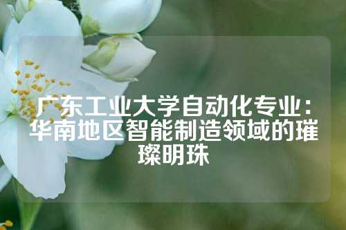 广东工业大学自动化专业：华南地区智能制造领域的璀璨明珠