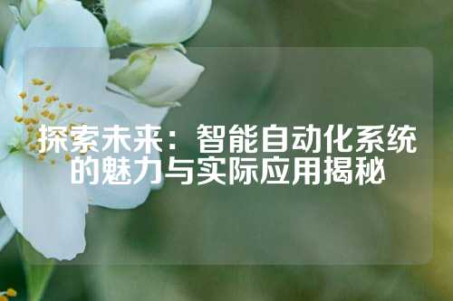 探索未来：智能自动化系统的魅力与实际应用揭秘