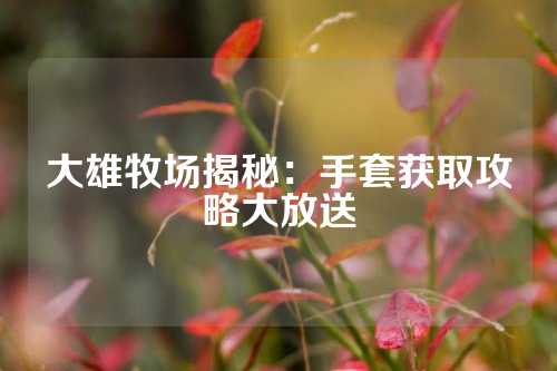 大雄牧场揭秘：手套获取攻略大放送