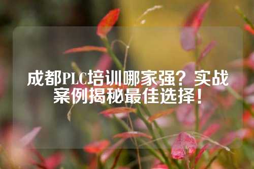 成都PLC培训哪家强？实战案例揭秘最佳选择！