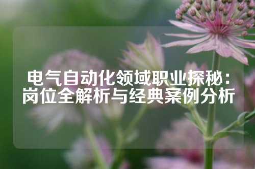 电气自动化领域职业探秘:岗位全解析与经典案例分析